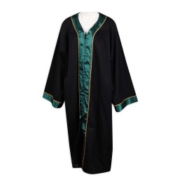 DA115 Custom V-neck zipper graduation gown 100% polyester HK Graduation gown garment factory  graduation toga DA115 Custom V-neck zipper graduation gown 100% polyester HK Graduation gown garment factory  graduation toga